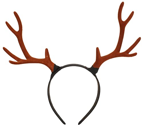 Serre-tête en bois de renne pour Halloween, cosplay, fête, décoration de Noël