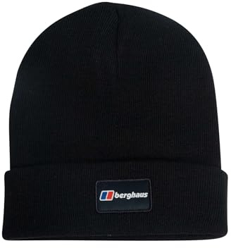 Berghaus Adult Unisex Warm Fleece Lined Bothy Slipper 2.0 | Water Repellent Beanie, Black, ONESZ
