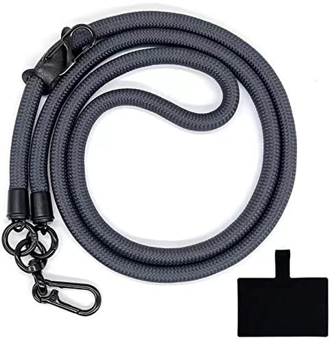 HIRANE Thick Rope Cell Phone Lanyard Spacer, Anti Theft Phone Strap, Adjustable Crossbody Phone Strap, Universal Crossbody Patch Phone Lanyards, for All Smartphone (28)