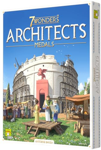 Asmodee 7 Wonders Architects Medals Espansione, Gioco di Civiltà Vincitore di vari premi, Gioco da Tavolo a partire da 8 anni, da 2 a 7 giocatori, 30 minuti per partita, spagnolo