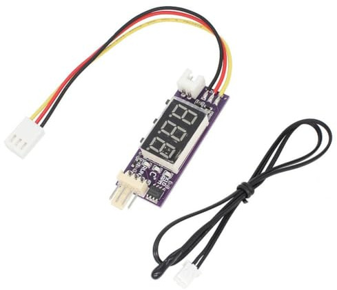 DC 12V 4 Draht PWM Lüfter Temperatursteuerung Regler Temperaturgeschwindigkeits-Digitalanzeige Unterstützung 3A Lüfter Ein/Aus-Steuerung, Feine Verarbeitung