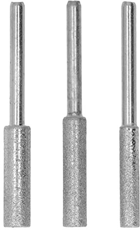 TIKATARER Chainsaw Sharpener, 30Pcs Chainsaw Sharpener Stone Chainsaw Sharpening Kit Drill Bit Sharpener 4.0mm 4.8mm 5.5mm Emery Grinding File 3mm Shank Tool Set Kit