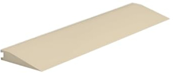 Roppe Rolling Traffic Transition Profile #66, Parchment, 3/8 H X 9' L X 3-1/8 W