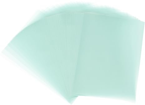 PATIKIL 60 Blatt Pergamentpapier 15.24 x 10.1cm, Transparentpapier Bedruckbar Pergamentpapier 100GSM für Einladungsdruck, Blau