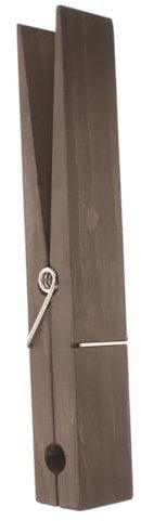 Alipis Pince À Linge Géante en Bois Grand Porte-Serviettes en Bois pour Salle De Bain Porte-Serviettes Adhésif Rustique
