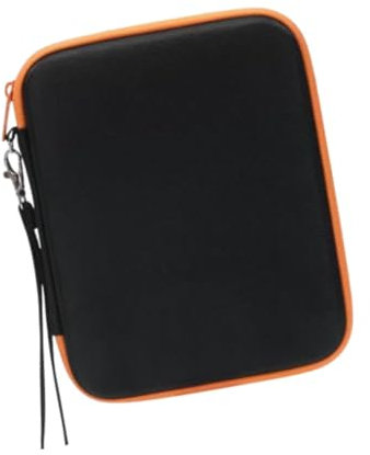 Oshhni Niños Audio Reproductor de la Cartera Caja de Almacenamiento 80 Card de Bolsillos Case de la Tarjeta Soft Pouch Soft Audiolibro Tarjetas del Soporte, Negro