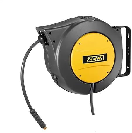 ZECA AM85/10 4AU - Enrouleur de tuyau d'air comprimé 16 mètres Ø tuyau 10 mm.