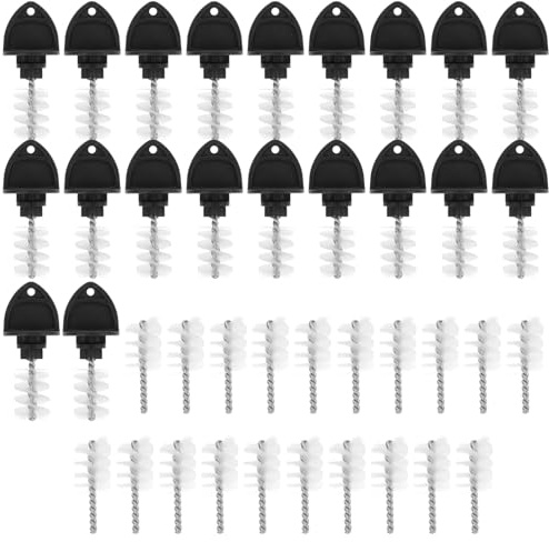 HIAKDOFT Beer Tap Plug Brush Beer Faucet Cleaning Brush 20pcs Stainless Steel Reusable for Home Brew Accessories