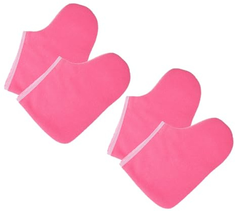 ELAYARD 2 Paires de Sachets de Paraffine Pieds Réutilisables en Polyester Protection Chauffante pour Soin Pieds le Sommeil