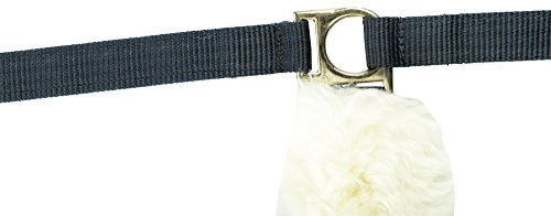 HKM 557561 Nylonhalfter mit Lammfell, Warmblut, blau