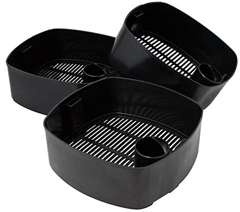 SunSun Ersatzteil für HW-403B Aquarium Außenfilter - 3 Filterkörbe für Filtermedium, Ersatz Filterkorb für Auqarien, Filterbehälter für Aquaristik