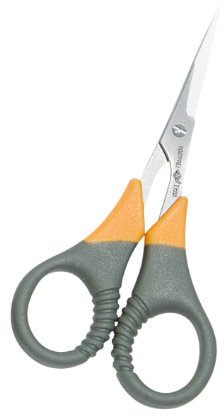 Wedo 9854 Silhouettenschere (Edelstahl Titan Plus, 4 Zoll (11,5 cm)) grau/gelb