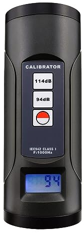 Digital Professional Noise Decibel Calibration Sound Level Meter Calibrator 94dB & 114dB for 1/2 and 1 inch Microphone, Tool Measurement Accuracy Check