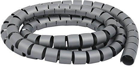 Aexit 20mm x 1,5 m flexibler Spiralschlauch-Kabelwickel-Computer verwalten Kabel grau (caccdcbea8acf43a0d232be1c8fd2b19)