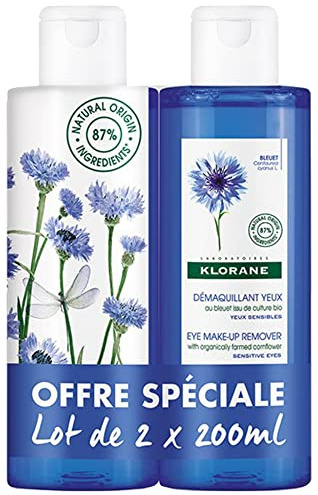 Klorane Eye Make-Up Remover with Cornflower 2 x 200ml