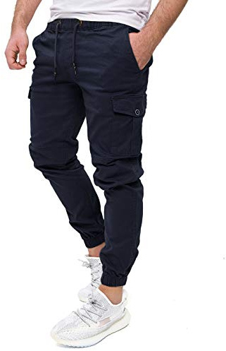 PITTMAN Darius - Pantaloni Cargo con Tasca - Pantaloni da Uomo Elasticizzati - Abbigliamento da Pesca per Uomini, Blu (Sky Captain 193922), W28/L32