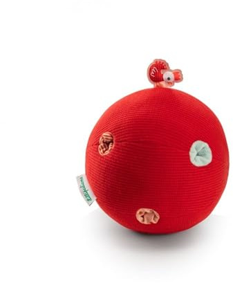 Lilliputiens - Pelota sensorial Sonora Paulette - Pelota de Actividades en Tela Musical para bebés y niños pequeños - Estimulación de los sentidos - Juego de Despertar - Desde 6 Meses - 83395