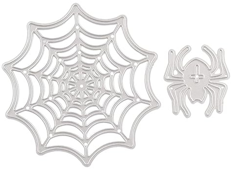 Ciieeo Halloween-Spinnen-Stanzformen Spinnennetz-Metallstanzformen Spinnennetz-Metallstanzformen Für Die Kartenherstellung Scrapbooking Diy Geätzte Bastelstanzen