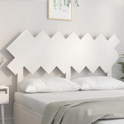 CKioict Betthaupt Wandkissen Bett Bettkopfteil Schlafzimmer Bett-Kopfteil WeiÃŸ 151,5x3x81 cm Massivholz KieferGeeignet für Schlafzimmer, Gästezimmer, Schlafsaal