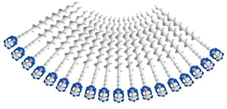 Homeon Wheels 18 Pcs Camping Ground Anchors Aluminum Screw Heavy Duty Metal Non-Rust Cast Tent Anchors for Securing Animals, Tent, Canopies, Sheds, Swing Sets, Car Ports, Trampoline