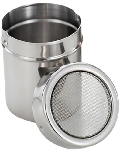 Zerodeko 2pcs Cocoa Powder Sifter Baking Supply Condiment Sprinkler Salt Dispenser Quality Stainless Steel Powder