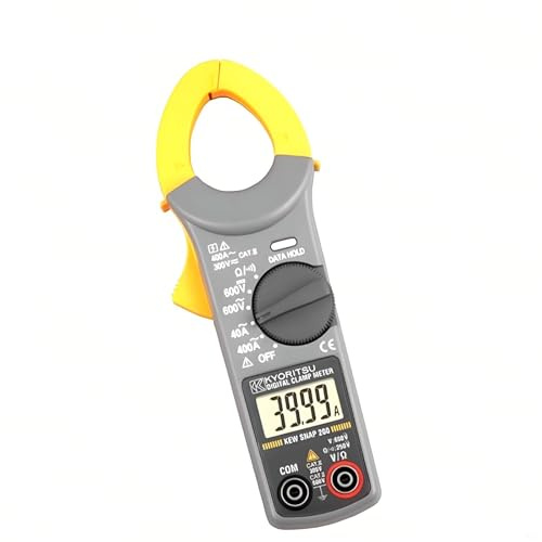 Japan Quality KYORITSU KEW SNAP 200 203 Clamp Multi meter Digital Display AC DC Clamp Meter Tester Multimeter Clamp Meter with DMM function Ammeter Voltmeter Tester(200)