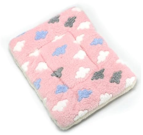 TMAOZW Verdickte weiche Katzendecke for Haustiere, hält warm, geeignet for Welpen, Hundesofakissen, Betten, Zuhause(Pink Cloud,40X60cm)