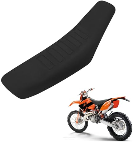 Funda de Asiento Universal de Goma Moto Dirt Bike Rally Enduro Cruiser | Cubierta de asiento de goma, diseño universal, uso en dirt bike, rally, enduro, sportbike, cruiser y motocicleta naked