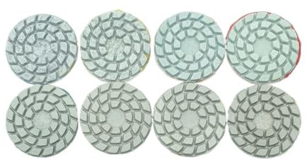 Generisch 8 stücke 2 Zoll 50mm Schleif Werkzeuge Flexible Disc Diamant Nass Polieren Pad Schleifen for Marmor Granit Stein Quarz Waschbecken Schleifen