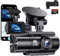 Dashcam Auto vorne und hinten Dasch Cam 360 Überwachung mit 4K GPS 5GHz WiFi Dash Cam mit 64GB SD G-Sensor Autokamera für Parküberwachung/Super Nachtsicht