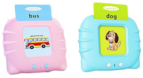 Cartes éducatives,Flash Jouets pour Jeunes Enfants de 1 à 6 Ans, préscolaires pour Enfants pour écouter et Apprendre 224 Mots ，Français - Anglais (Style aléatoire 1pcs)