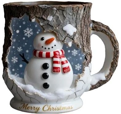 Taza de Navidad Taza de resina con mango ergonómico Taza de vino caliente Taza de Navidad Personalizada Regalos de Navidad Niños Vino Caliente