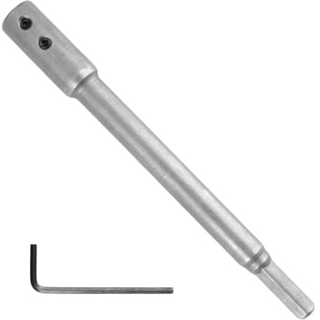 Rallonge Foret Perceuse 170MM, Rallonge de foret extra longue, avec clé Hexagonale en Forme, Extension en Acier à Haute Teneur en Carbone, pour des Fraisages, Perforations Particulièrement Profonds