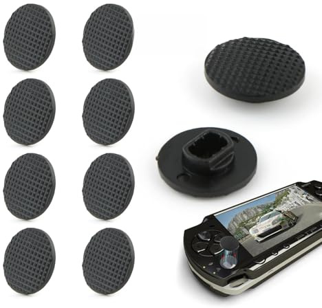 RongZy 8Piezas Joystick Kit de Reparación para Sony PSP 1000 Thumbstick Reemplazo de Analógico Joystick Accesorios Repuesto
