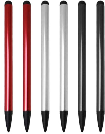 CVDYWDJIE 6 Bolígrafos De Pantalla Táctil con Puntas Finas, Bolígrafos De Dibujo para Tabletas, Sedosos Y Lisos, Adecuados para Dispositivos Android Y Teléfonos Móviles.