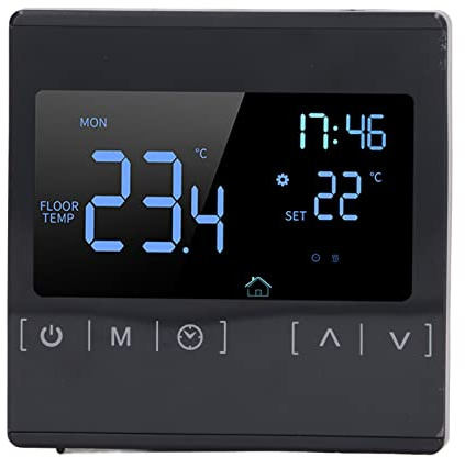HUSHUI Smart Pekskärm Programmerbar Termostat Hög Noggrann Temperaturkontroll för Golvvärmesystem Hem