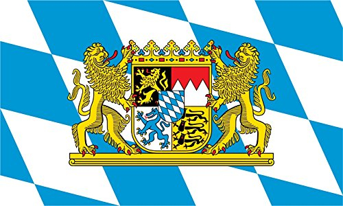 Kiwistar - Aufkleber - Bayern - Bundesland Deutschland Autoaufkleber Sticker Flagge