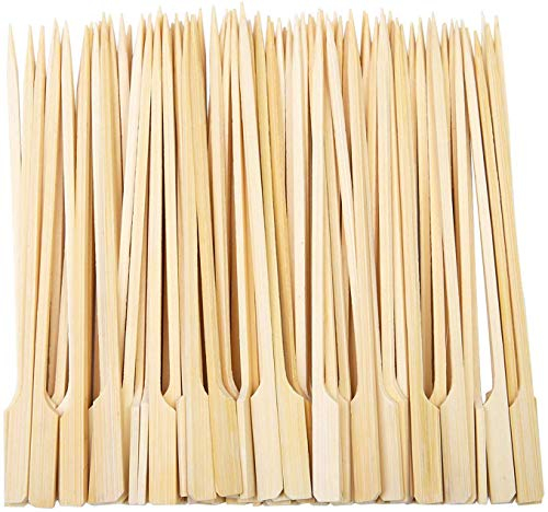 50 Bamboo Skewers Paddle Sticks Wooden Grill Kebab Barbeque Party Stick 15CM Pack by Fackelmann