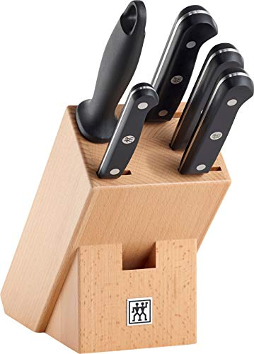 ZWILLING 36131-003-0 Set de 6 Couteaux, Acier Inoxydable, Noir, 28 x 12 x 32 cm
