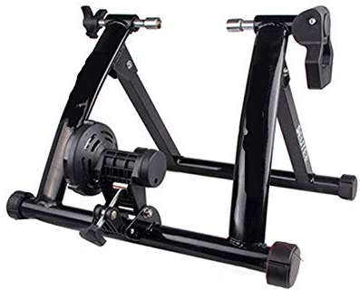 BEPM Fahrrad Rollentrainer Fahrradrolle Rollentrainer Rennrad Radsporttrainer Heimtraining Indoor-Übung 26-28 Magnetwiderstände Fahrradtrainer Fitnessstation Fahrradtrainer Rollen-Schwarz
