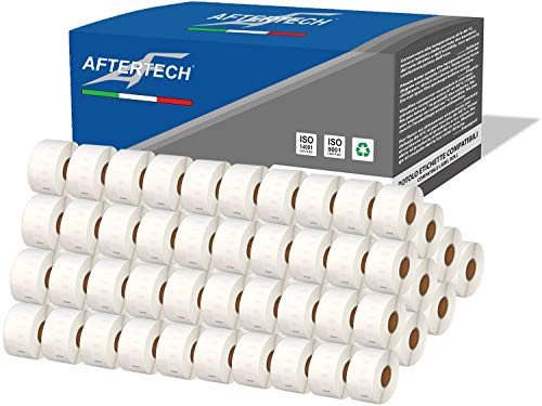 Aftertech 100x 99012 36x89mm Rouleaux d'étiquettes adhésives compatibles (260 étiquettes/rouleau = 26000 au total) pour les imprimantes d'étiquetage Dymo LabelWriter S0722400 100x99012