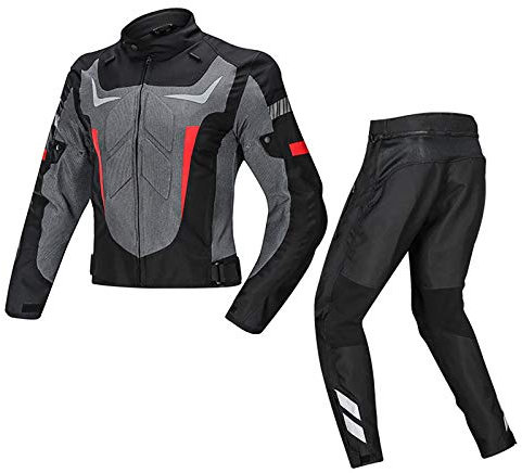 Chaqueta Moto Hombre con Armadura Motocicleta Cordura CertificacióN CETraje de Carreras,con Traje de piloto Protector y anticaída para Motocicleta,Producto Nuevo de 4 Temporadas A,S