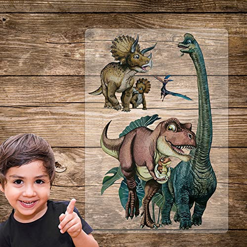 Bügelbilder Dinosaurier Brachiosaurus Dinos Dino Set in A5 Applikation Kissen Shirt Taschen Bügelbild Bügelmotiv Patch Aufbügelbilder bb241 ilka parey wandtattoo-welt®