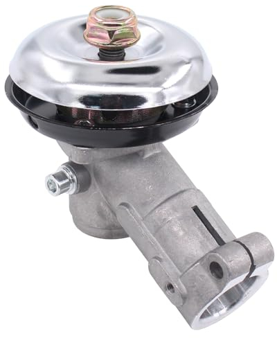 Getriebekopf Rasenmäher Winkelgetriebe Freischneider Getriebe Rasentrimmer M10x1,25 Rasen Sense Trimmer Trimmerkopf Fadenkopf Ersetzen Gartenwerkzeuge Kopfgehäuse für Motorsense mit 26mm Rohr 9-Zähne