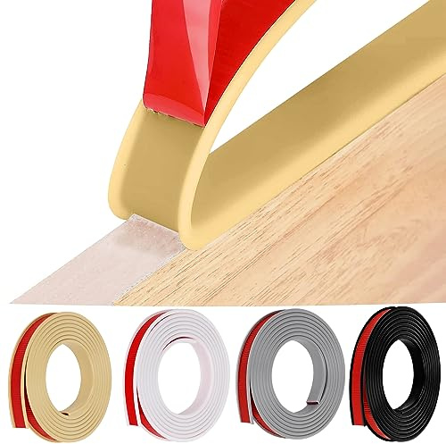 HeiPen TPE U-Form Selbstklebend Möbelkantenband (28mm x 5m, Kamel) | Kantenumleimer Selbstklebend, Flexible Faltbarer Kantenschutz für Schrankkanten, Abschlussleiste, Deckenkanten,Arbeitsplatten