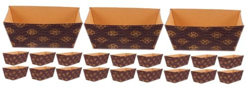 Garneck 3er-set Brotbackformen Kuchen-papierbecher-set Mehrzweck-laibformen Praktisch Für Party-event-dekorationen 25 Stück * 3