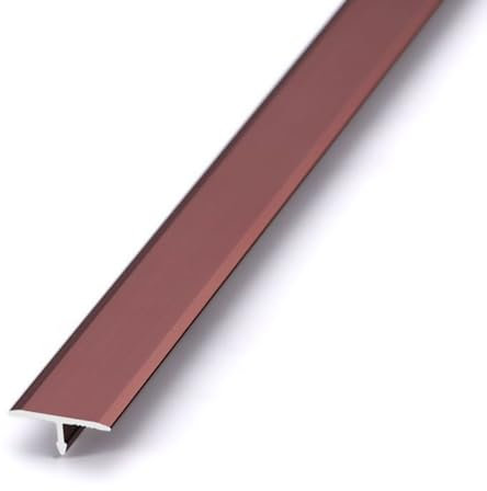 Floor Transition Strip Self Adhesive Carpet&Flooring Transitions Edging Trim Strip, T Molding Aluminum Threshold Transitions 0.6 Inch Wide(Gold White Red Black) (Color : Red, Size : L:380cm(12.5ft) W