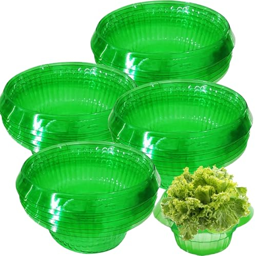 20PCS Snail Protector Rings, Snail Collar Snail Protector, Slug Traps Snail Traps for Garden, Vegetable Protector for Plants, Salads Cabbage, Chemical Free Snail Fence, Green Snail Protector Rings