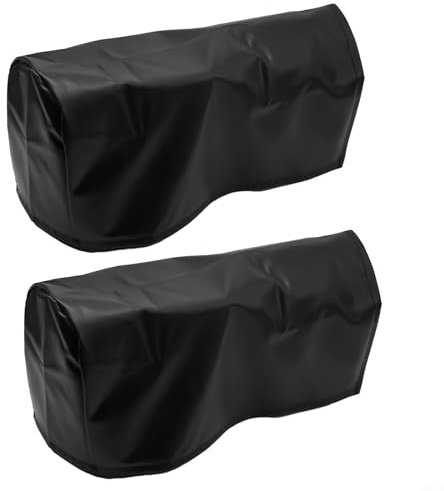Getdoublerich Sofa-Armlehnenbezug, Stretch-PU-Leder, wasserdichtes Design, für Couchstuhl, Armlehnenschutz (schwarz)