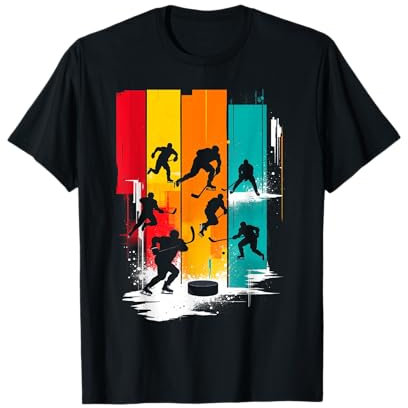 Eishockey Grafikkunst T-Shirt